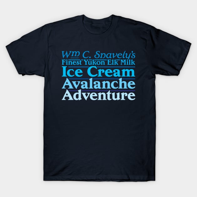 Snavely's Elk Milk Ice Cream T-Shirt by Ekliptik